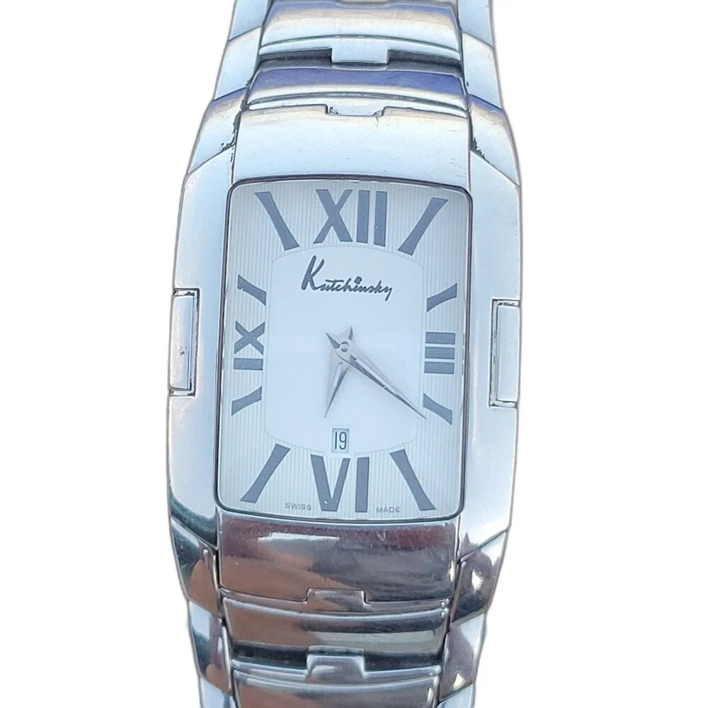 Vintage Kutchinsky by Chopard Silver Tone Stainless Steel Men's Rare